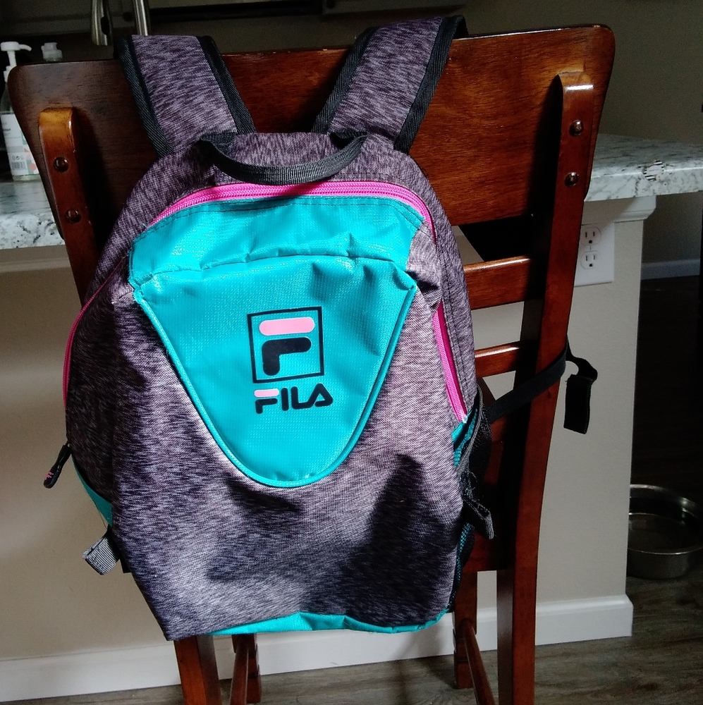 Fila Turquoise/Pink/Dapple Grey Backpack